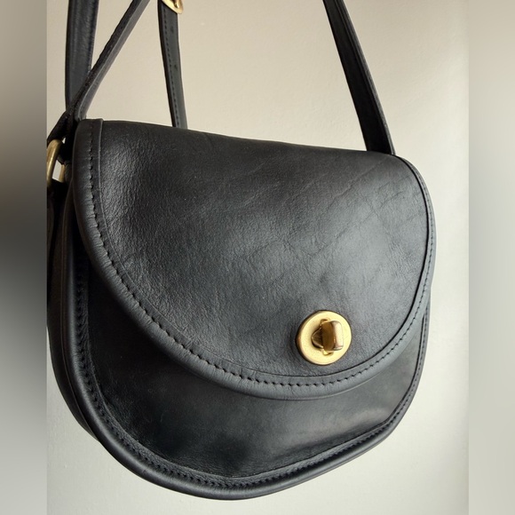 ✨ Vintage Coach Watson Bag – Style 9981 – USA Made – Black Leather Crossbody - Picture 2 of 13